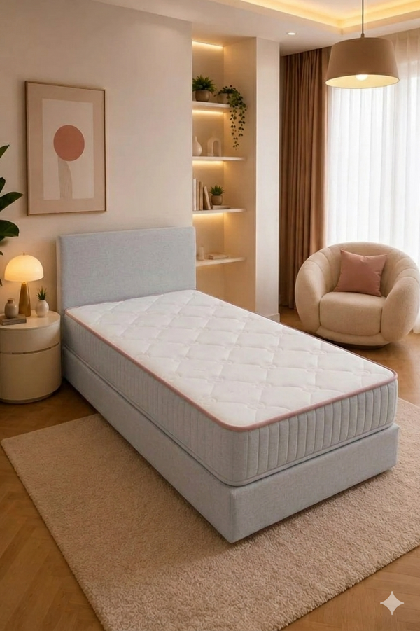 Fly Visco Bed Set | Tamamen Sünger Sandıksız Yıkanabilir Bazalı