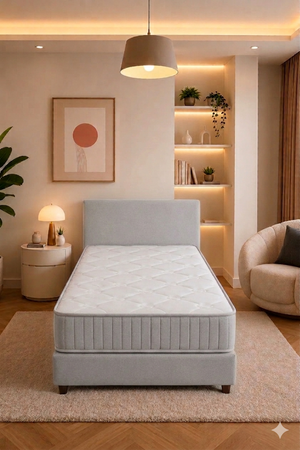 Fly Visco Bed Set | Tamamen Sünger Sandıksız Yıkanabilir Bazalı