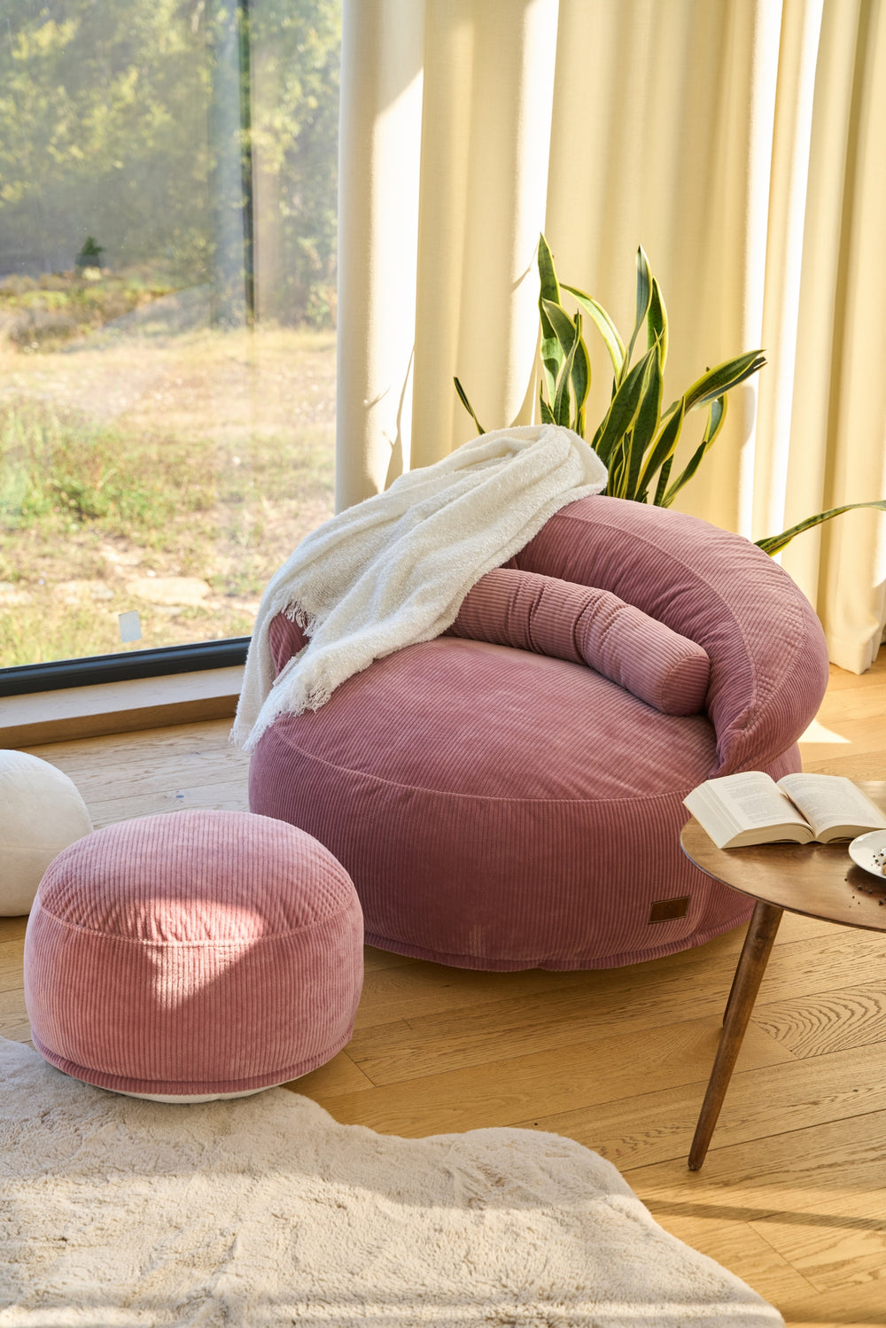 Felix XL Puf Alabalık Pembe