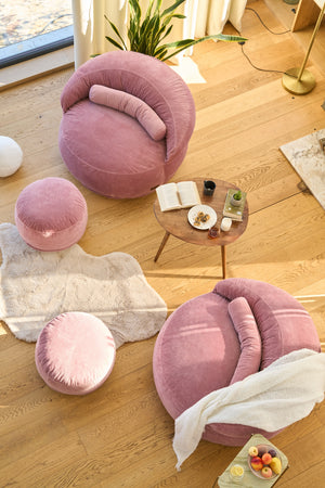 Felix XL Puf Alabalık Pembe