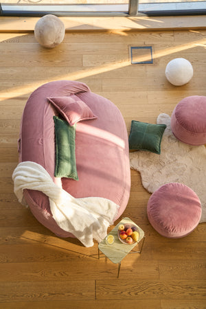 Felix XL Puf Alabalık Pembe