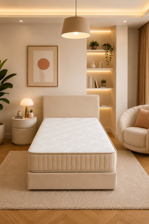 Fly Visco Bed Set | Tamamen Sünger Sandıksız Yıkanabilir Bazalı