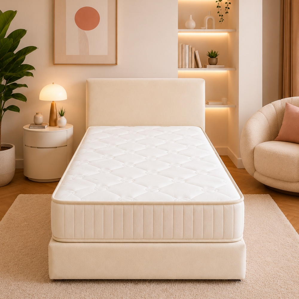 Fly Visco Bed Set | Tamamen Sünger Sandıksız Yıkanabilir Bazalı
