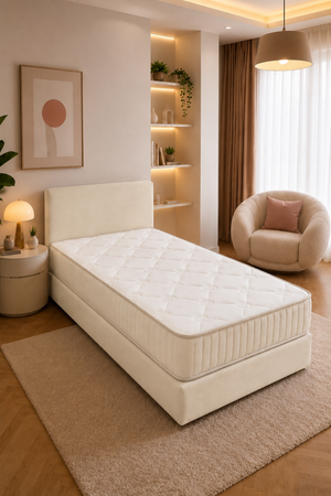 Fly Visco Bed Set | Tamamen Sünger Sandıksız Yıkanabilir Bazalı